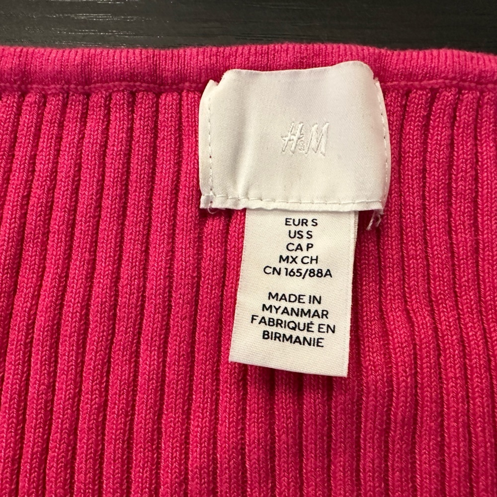 H&M Fuchsia Ribbed Bodysuit - Picture 6 of 7